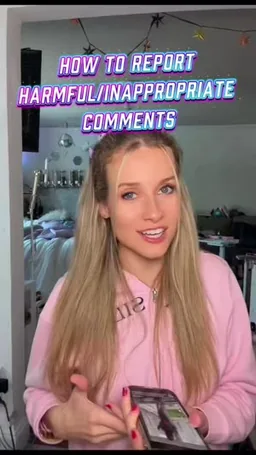 Coverstar on Coverstar, video from May 28: Help us keep Coverstar positive and safe for everyone! 🚩📱 is back to share how to report inappropriate, harmful, or mean comments. What advice would you give someone dealing with negativity online?