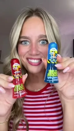 Grace Mary Williams on Coverstar, video from Jan 26: Would you try this candy?! Or do you like the regular slime lickers?!😋💗🫶🏻 #candy #slimelicker #trending