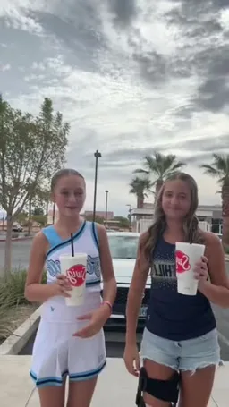 Hallie Gomez on Coverstar, video from Aug 27: Go follow my best friend since forever!🫶She hasn’t posted in while lol! 🤪 Swig🥤🩵💙🤍