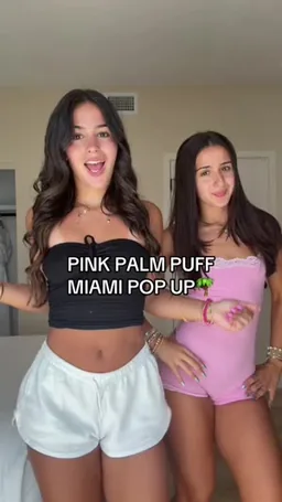 Pariya Carello on Coverstar, video from May 10: Who was at the pop up? 🌴☀️💗 #pinkpalmpuff #transition