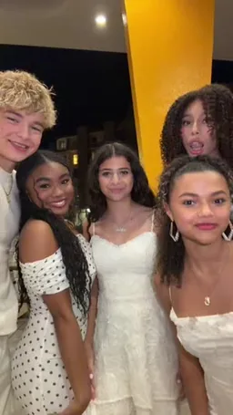 Sydney Smiles on Coverstar, video from Mar 14: Lipsync w/ friends 🤍 #lipsync #friends #group #fyp